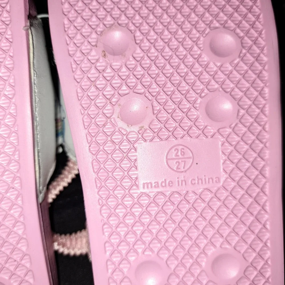Slide Kids Sandals Non-slip Summer sandals Child Pink 9.5 US